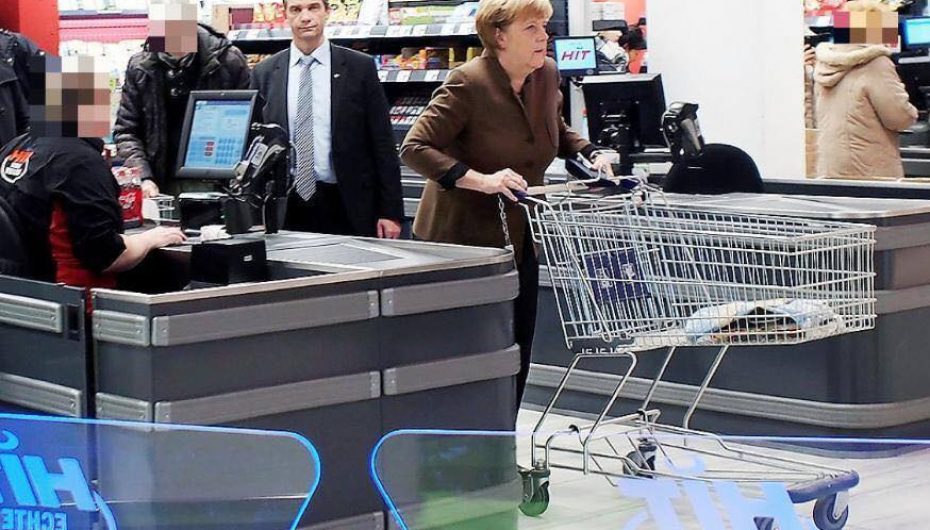 Kancelarja Gjermane në supermarket