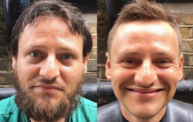 Berberi u shkurton flokët falas të pastrehëve