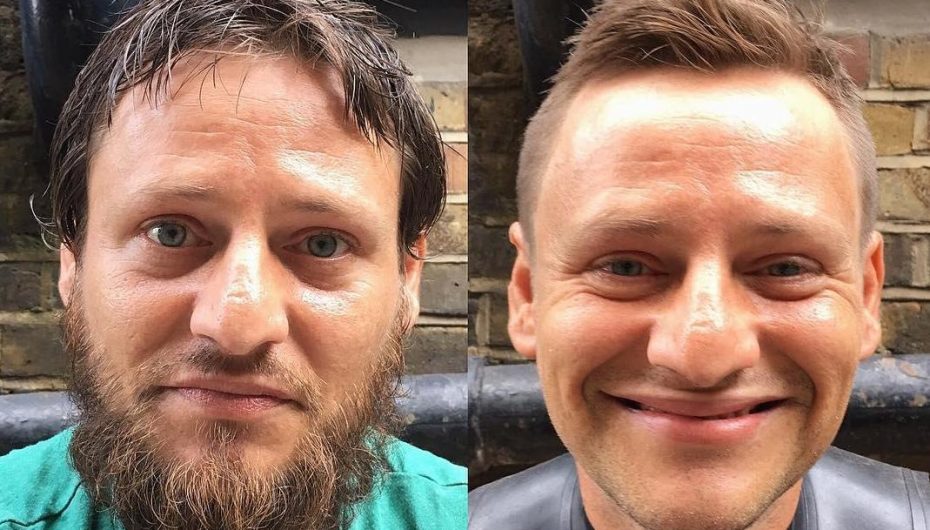 Berberi u shkurton flokët falas të pastrehëve