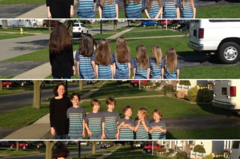 Mamaja dhe 6 djemtë dhurojnë flokët për bamirësi