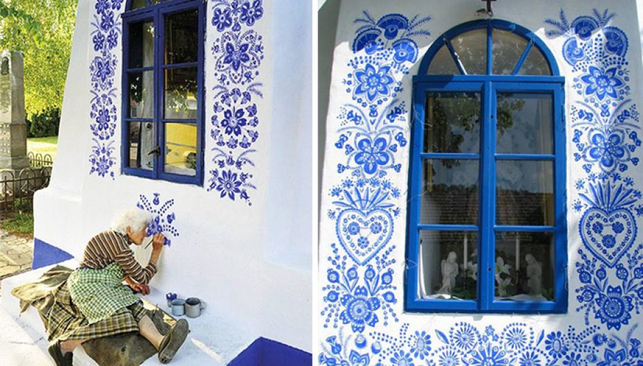 Gjyshja 90 vjeçare e shndërron fshatin e vogël në galerinë e saj të artit 