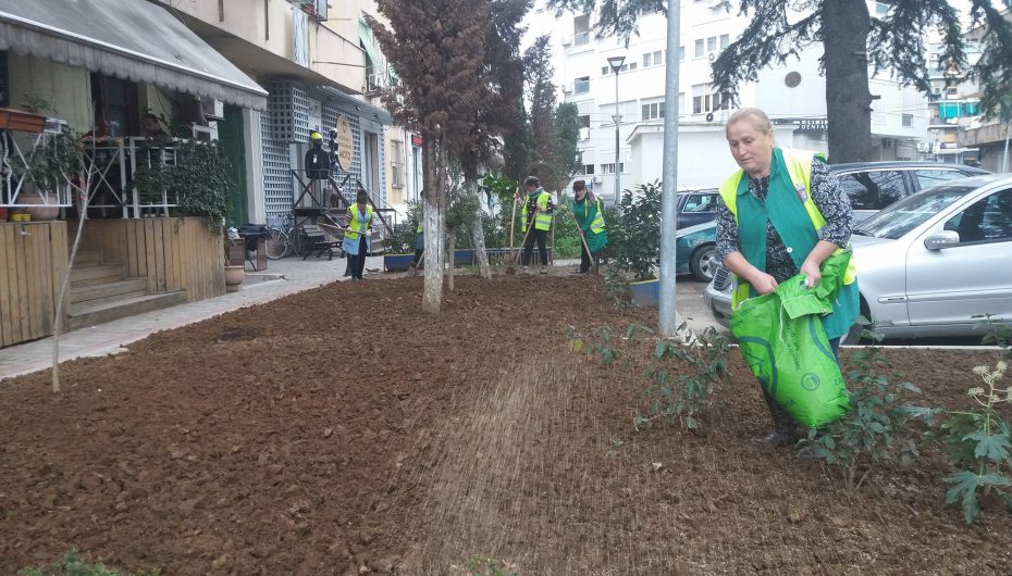 Ndërtimi i lulishteve mes pallateve në Tiranë u shton jetën qytetarëve