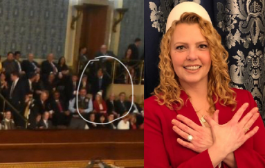 Këshilltarja e parë shqiptare në Nju Jork, shfaqet me plis në kokë para Trump