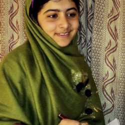 Undated file photo of Malala Yousufzai, a 14-year-old schoolgirl who was wounded in a gun attack in Swat Valley in northwest Pakistan