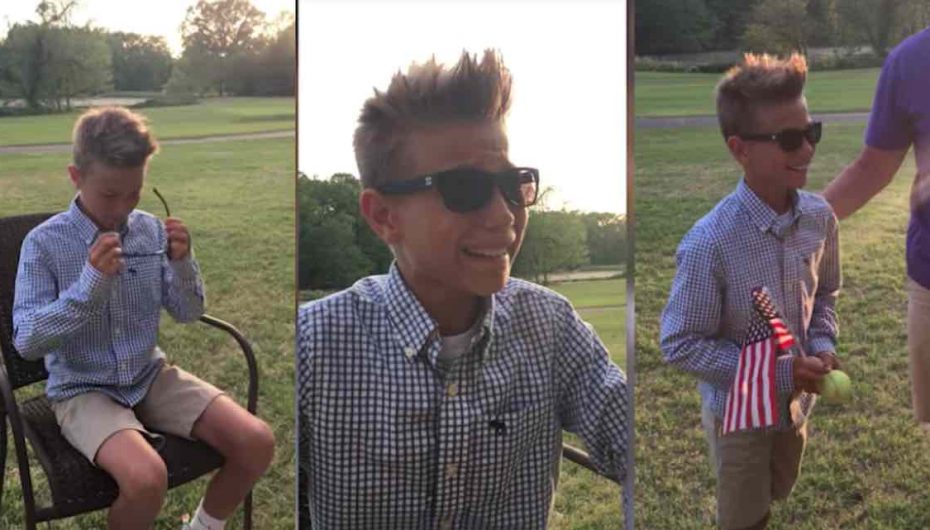 Reagimi emocionues i 10-vjeçarit, kur shikon ngjyrat për herë të parë në jetë