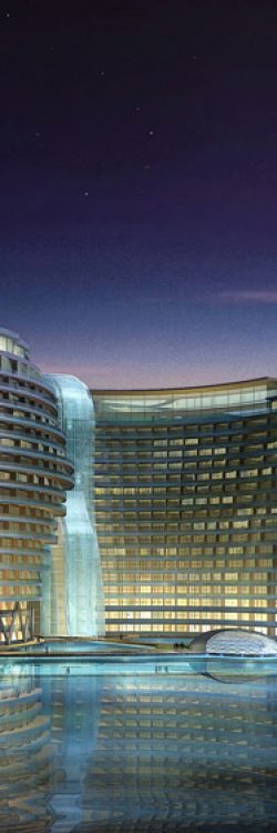 dezeen_Cave-hotel-underway-in-water-filled-Chinese-quarry_ban