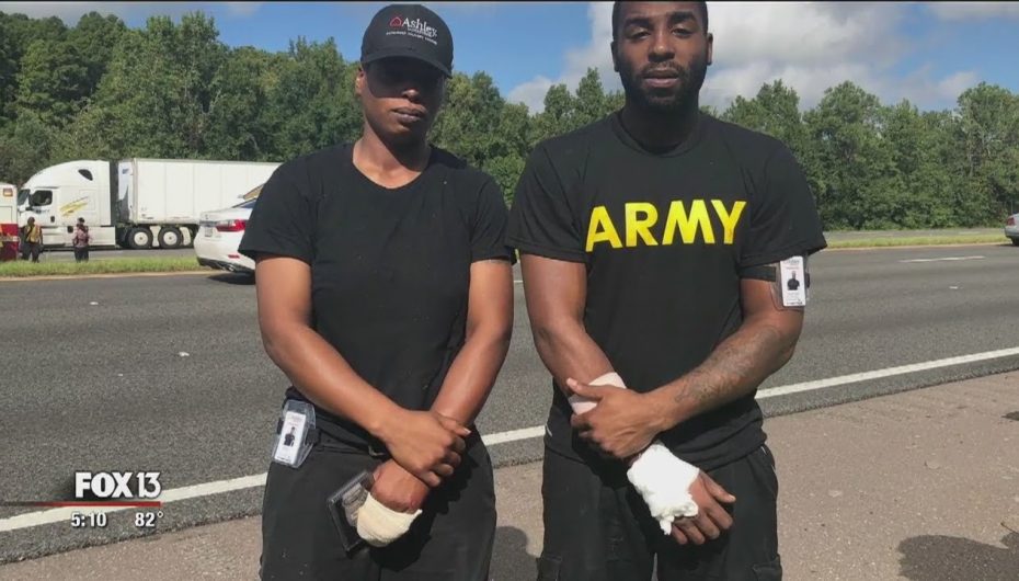 Përmbyset makina, vëllezërit heronj shpëtojnë çiftin dhe foshnjën e tyre