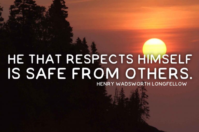 “Ai që respekton veten është i sigurt nga të tjerët”