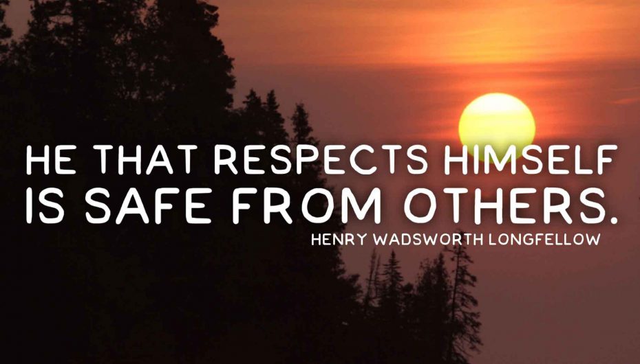 “Ai që respekton veten është i sigurt nga të tjerët”