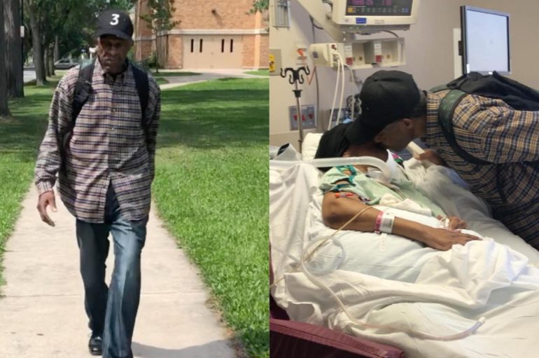 99 vjeçari ecën 6 milje në ditë për të vizituar gruan e tij në spital