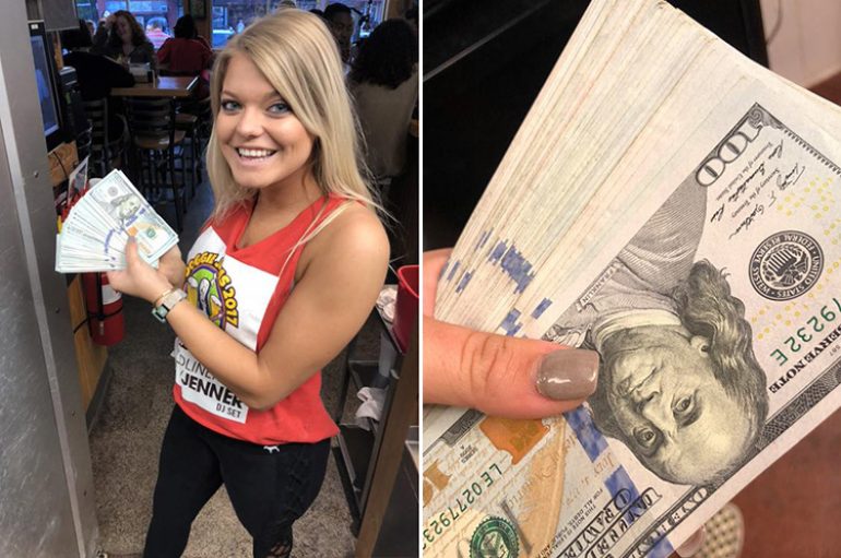 Porositi ujë në restorant dhe la 10,000 dollarë bakshish