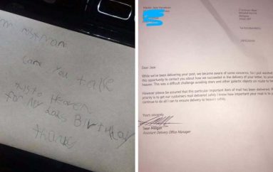 Djali i dërgon letër për ditëlindje babait të tij në parajsë, gjesti i postierit do t’ju ngrohë zemrat