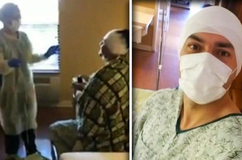 Maskohet si pacient, i riu propozon të dashurën në spitalin ku ajo punon