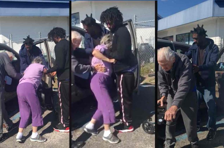 Policja filmon të rinjtë që ndihmojnë çiftin e të moshuarve, gjesti frymëzon miliona njerëz