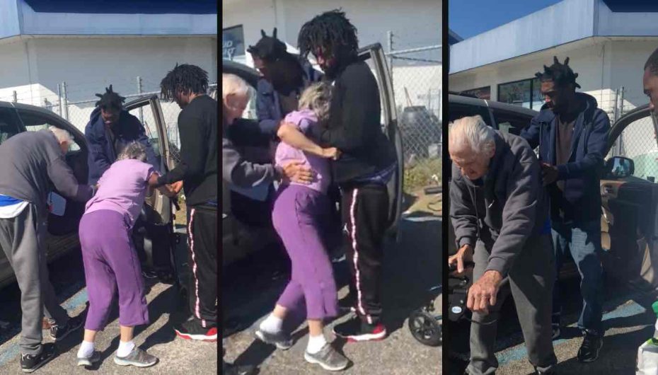 Policja filmon të rinjtë që ndihmojnë çiftin e të moshuarve, gjesti frymëzon miliona njerëz