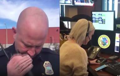 Oficeri i policisë bën telefonatën emocionuese në fund të detyrës