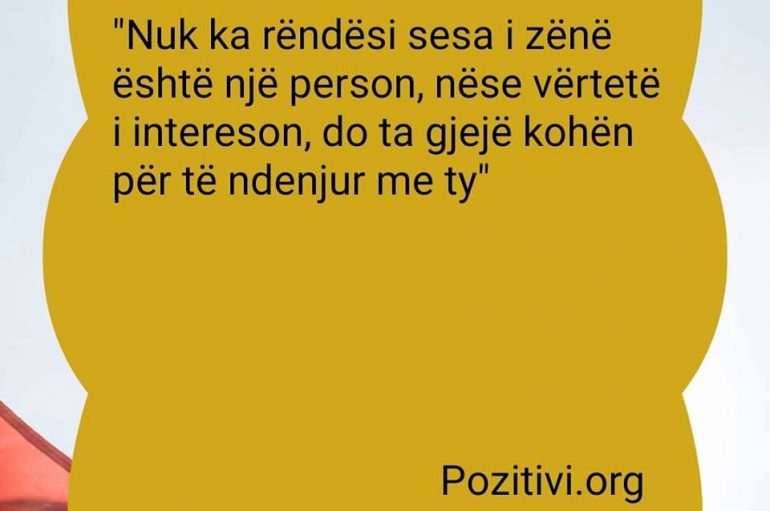 Gjej kohë për gjërat që kanë vlerë