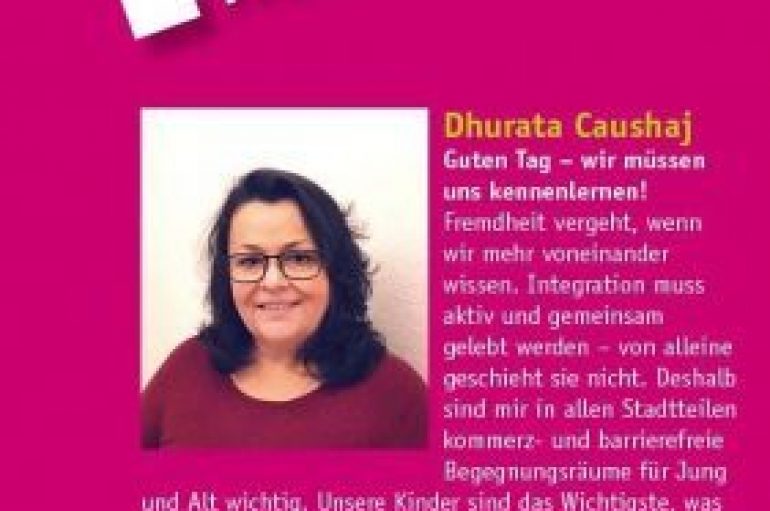 Dhurata, kandidate në këshillin bashkiak në Gjermani