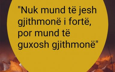 “Nuk mund të jesh gjithmonë i fortë, por mund të guxosh gjithmonë”