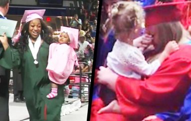 Nënat adoleshente marrin diplomën e shkollës së mesme në sy të fëmijëve