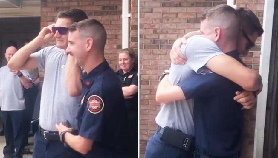 Zjarrfikësi që nuk sheh ngjyrat shpërthen në lotë kur shikon flamurin amerikan për herë të parë