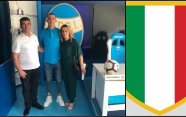 Talenti shqiptar nënshkruan kontratë me ekipin italian