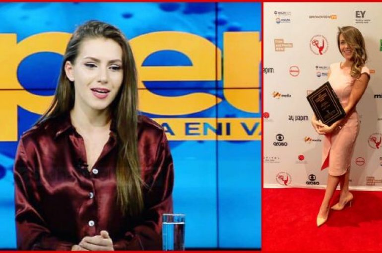 Nju Jork: Artistja shqiptare fituese e çmimit Ndërkombëtar të Krijuesve të Rinj (IEMMY)