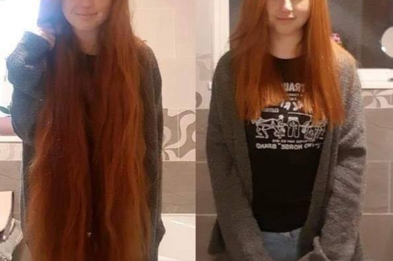 Kjo vajzë dhuron 30 cm të flokëve të saj për të bërë paruke për fëmijët me kancer