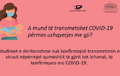 Nënat me COVID-19 mund të ushqejnë me gji fëmijët, çfarë duhet të dini