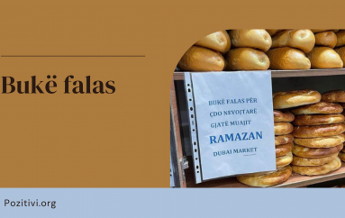 Foto të bukura/ Muaji i Ramazanit, një market në Kosovë ofron bukë falas