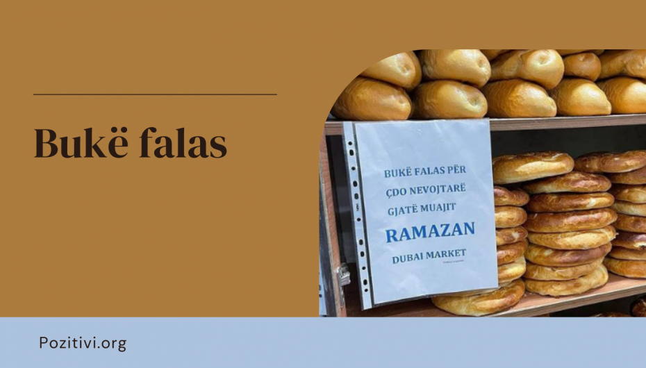 Foto të bukura/ Muaji i Ramazanit, një market në Kosovë ofron bukë falas