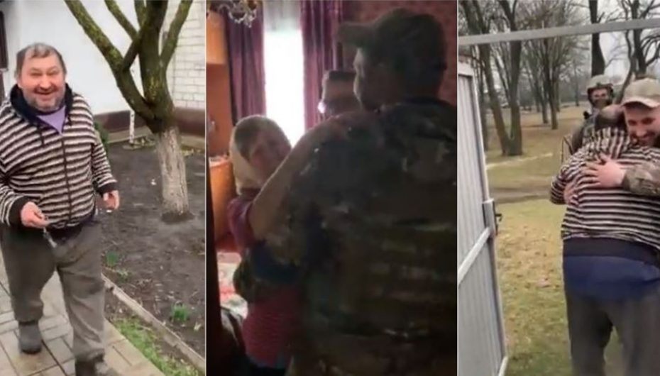 Lot dhe përqafime, momenti kur ushtari ukrainas rikthehet në shtëpi