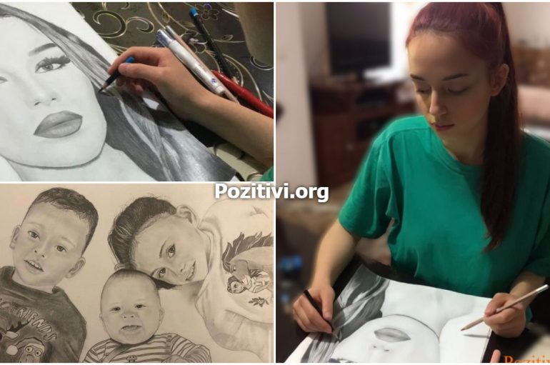 Studion dhe punon! Flora, piktorja e re që “zgjoi” pasionin: Kam në duar portretet e VIP-ave