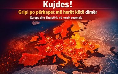 Kujdes: Sezoni i gripit po përhapet më herët në Evropë, Shqipëria ndjek të njëjtin trend