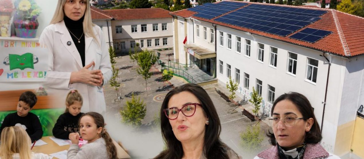 Në këto shkolla, ndryshimi nisi nga çatia